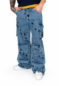 Blue Cargo Pants