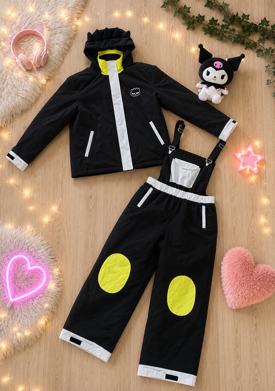 Badtz-Maru Black & White Ski Suit Set (Men's)