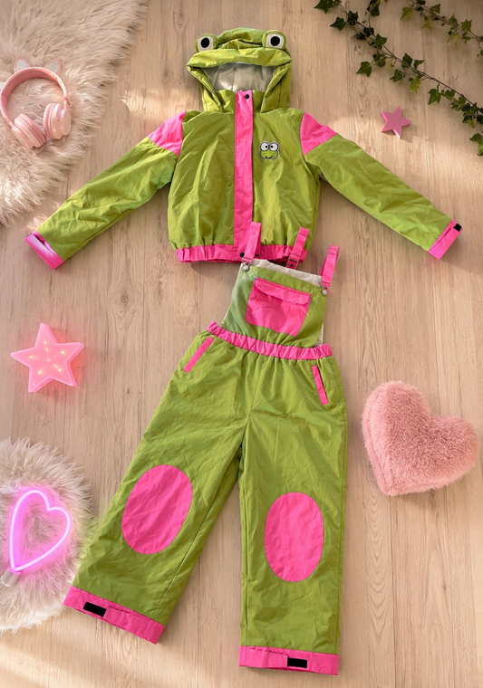 Keroppi Green & Pink Ski Suit Set