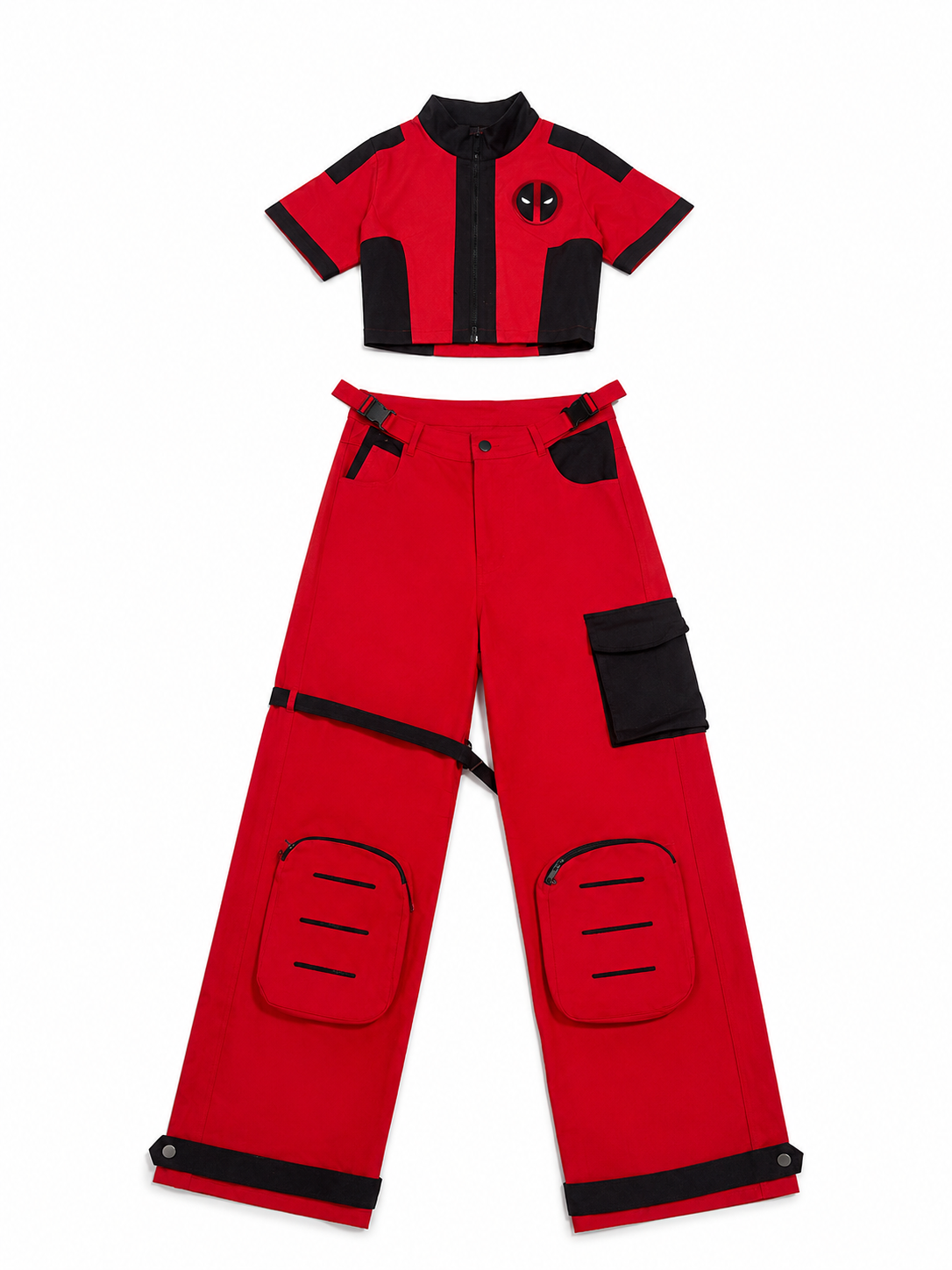 Red Mercenary-Inspired Cargo Set